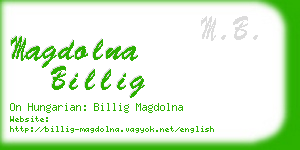 magdolna billig business card